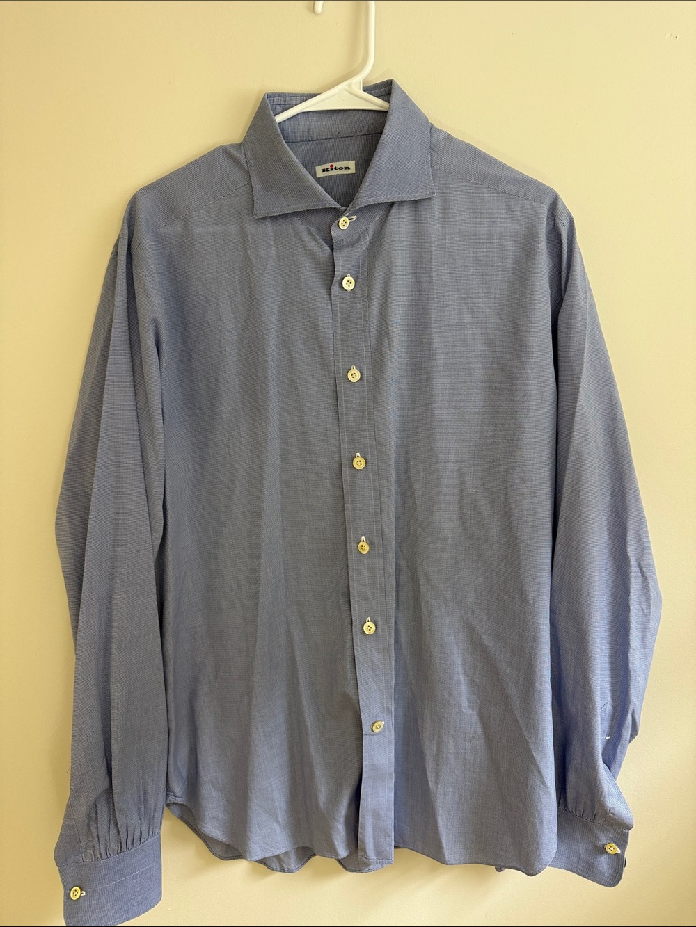 Kiton Light Blue Men's Dress Shirt